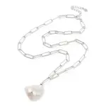 Anti-Tarnish 925 Sterling Silver with Pearl Pendant Necklaces