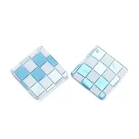 Checkerboard Style Rhombus Acrylic Pendants