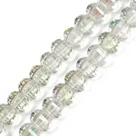 Electroplate Transparent Glass Beads Strands