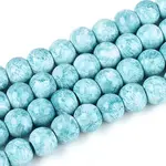 Baking Paint Glass Beads Strands