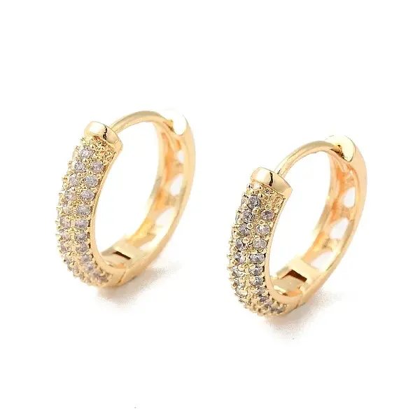 Ring Cubic Zirconia Hoop Earrings