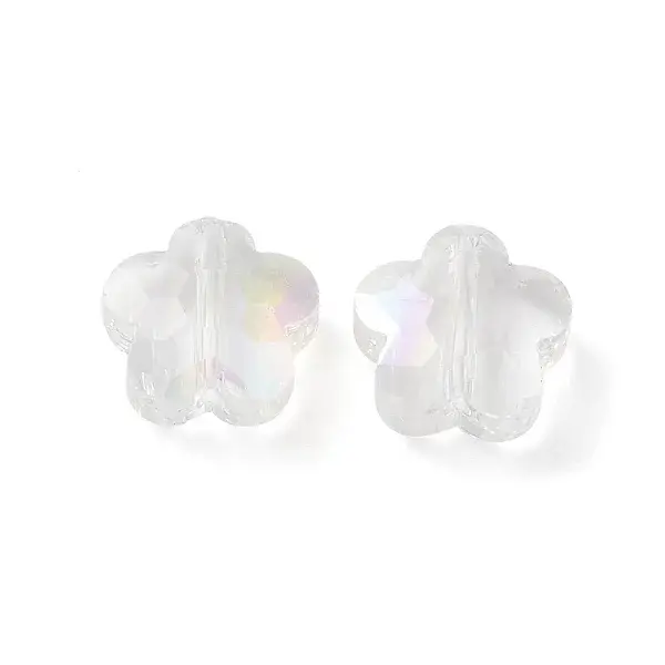 Transparent Electroplate Glass Beads