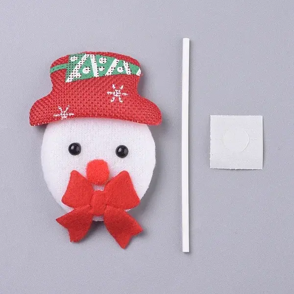 Snowman Shape Christmas Cupcake Cake Topper Decoration