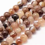 Natural Striped Agate/Banded Agate Bead Strands