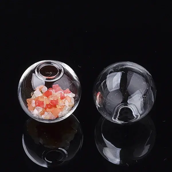Round Handmade Blown Glass Globe Ball Bottles