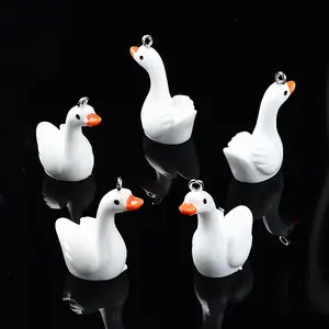 Opaque Resin Cygnet Pendants