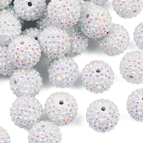 AB-Color Resin Rhinestone Beads