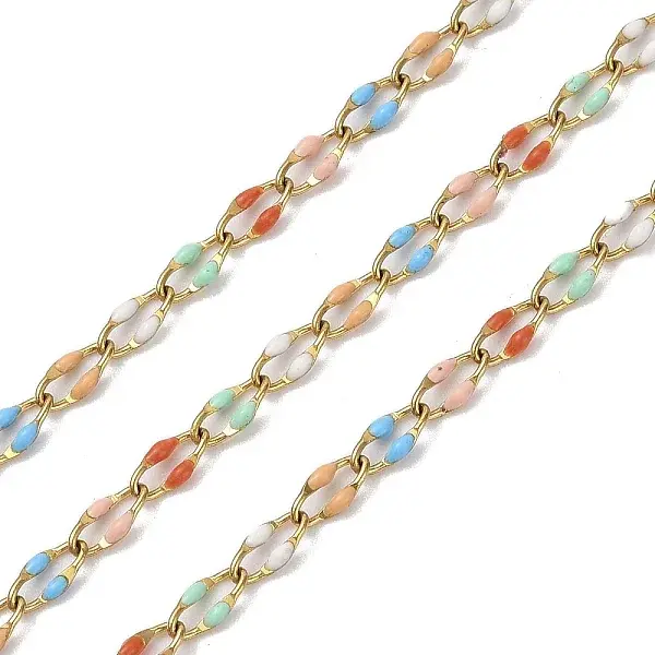 Ion Plating(IP) 304 Stainless Steel Enamel Link Chain