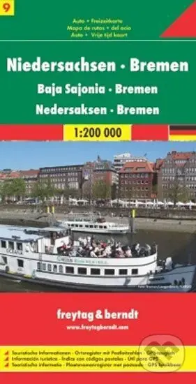 Niedersachsen-Bremen/Dolní Sasko,Brémy 1:200T/automapa