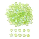 100Pcs 2 Style Eco-Friendly Transparent Acrylic Beads