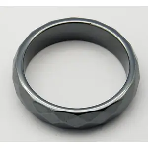 Non-Magnetic Synthetic Hematite Wide Band Rings