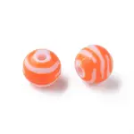 Opaque Striped Acrylic Beads
