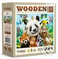 Dřevěné puzzle Vítejte v džungli (200 dílků) - puzzle z kategorie Zvířata