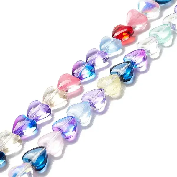 Transparent Glass Beads Strand