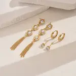 Fashionable Stainless Steel Earring Sets