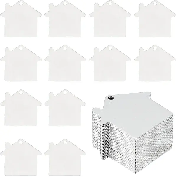 25Pcs Pet Aluminium Pendants