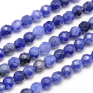 Natural Sodalite Beads Strands