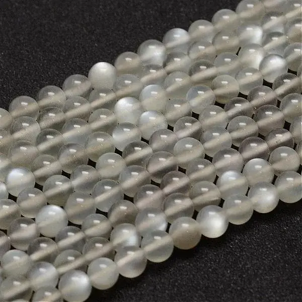 Natural Grey Moonstone Beads Strands