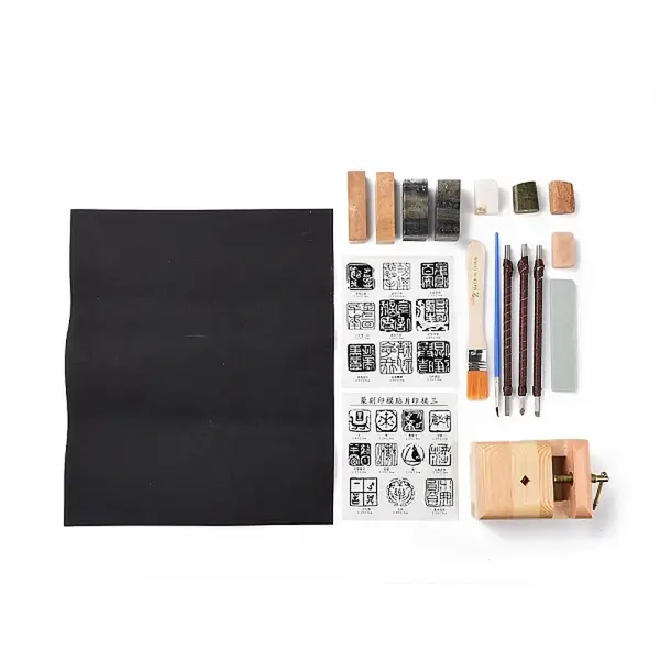 Chinese Seal Stamp Cutting and Stone Seal Carving Hand Tools Set