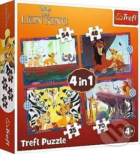 Odvážný Lví král 4v1 - puzzle z kategorie 15 - 60 dílků