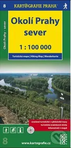 Okolí Prahy Sever 1:100 000 (Turistická mapa 8),Okolí Prahy Sever 1:100 000 (Turistická mapa 8)