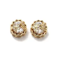 Brass Pave Clear Cubic Zirconia Multi-Strand Links