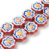 Handmade Porcelain Flower Beads Strands