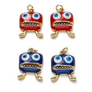 Brass Enamel Pendants