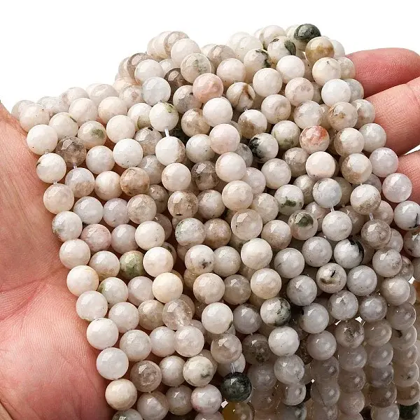 Natural White Moonstone Beads Strands