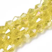Electroplate Glass Beads Strands