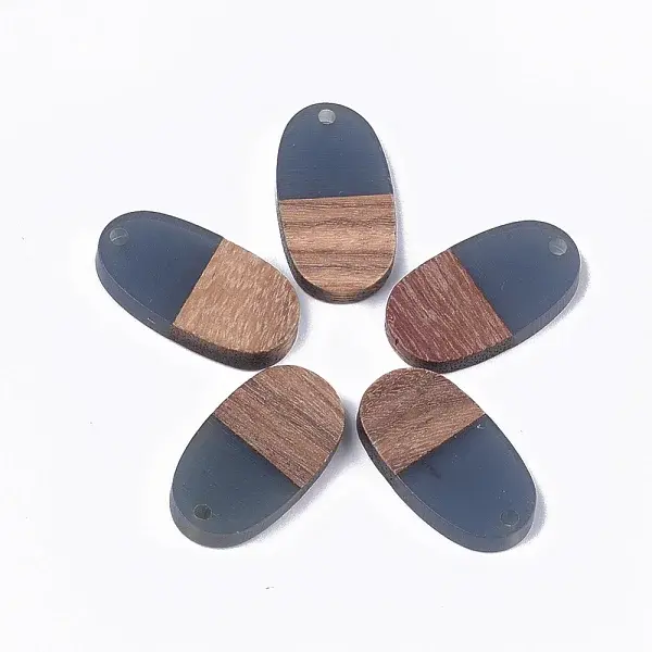 Resin & Walnut Wood Pendants