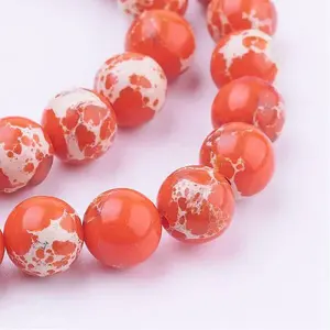 Synthetic Imperial Jasper Beads Strands