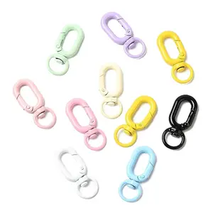 Spray Painted Alloy Swivel Lobster Claw Clasps