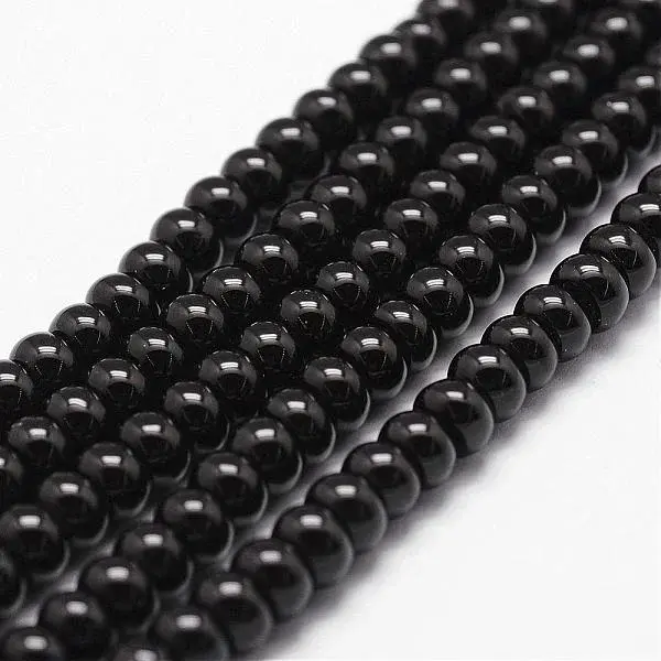 Natural Black Onyx Beads Strands