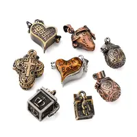 Brass Prayer Box Pendants