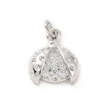 Brass Micro Pave Cubic Zirconia Charms