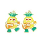 Golden Plated Alloy Enamel Pendants