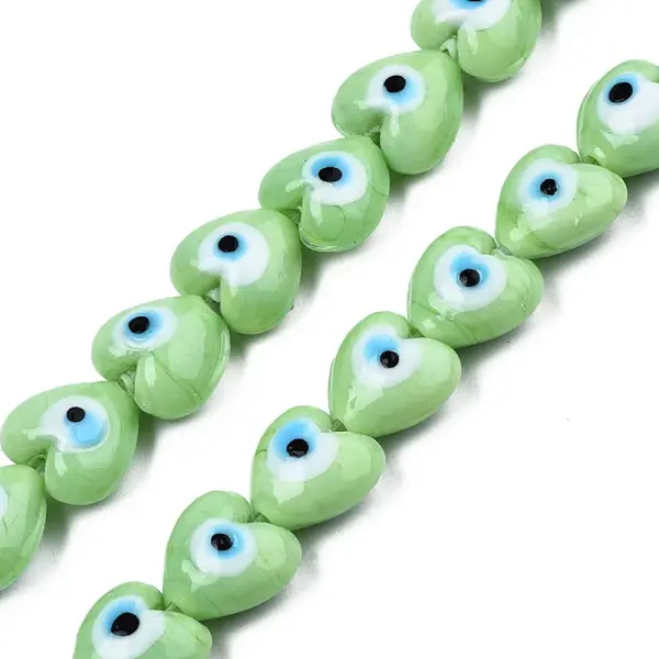Handmade Evil Eye Lampwork Beads Strands