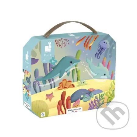 Panoramatické puzzle v kufríku Morský svet 36 ks - puzzle z kategorie 15 - 60 dílků