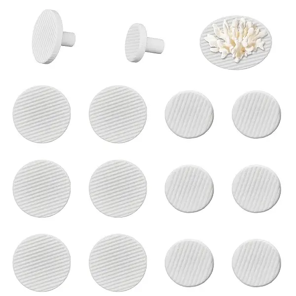 24Pcs 2 Style Porcelain Coralline Coral Frag Tiles