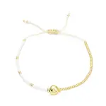 Adjustable Miyuki Seed & Brass Braided Beaded Bracelets for Women