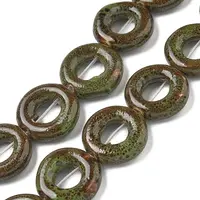 Handmade Porcelain Bead Frame Strands
