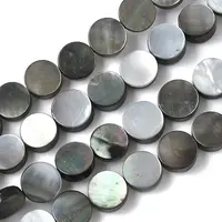 Natural Black Lip Shell Beads Strands