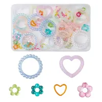 60Pcs 6 Style Acrylic Bead Frame