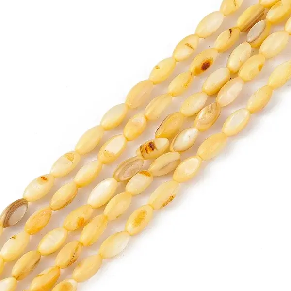 Natural Freshwater Shell Dyed Beads Strands