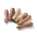 (Defective Closeout Sale: Crooked Screw Head) Pear Wood Handle