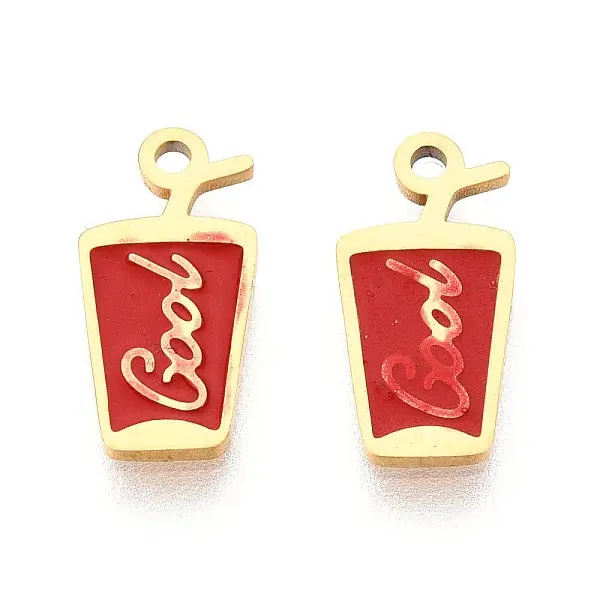 304 Stainless Steel Enamel Charms