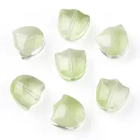 Spray Painted Transparent Glass Beads