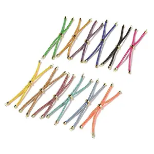 Braided Cotton Cord Slider Bracelet Making