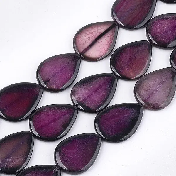 Natural Crackle Agate Beads Strands